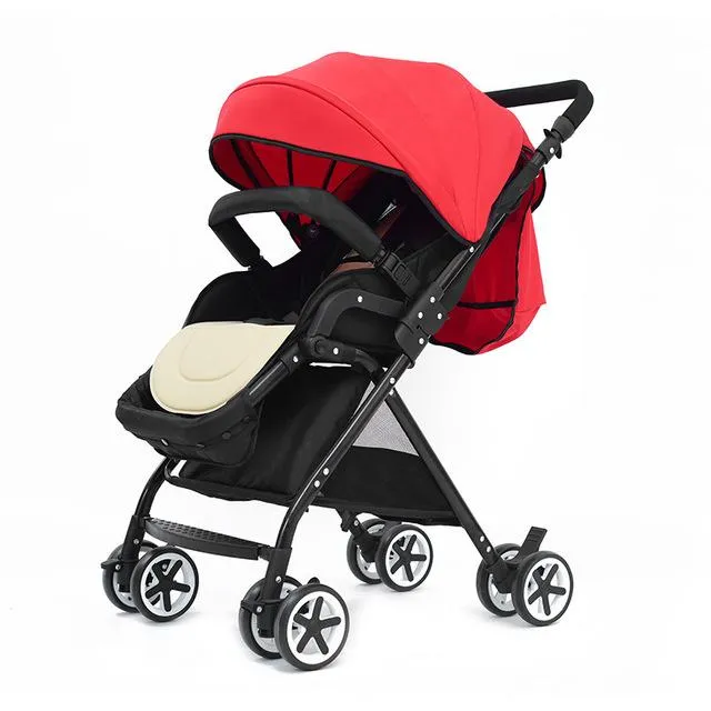 New Arrival!! High Landscape Baby Stroller Folding Can Sit Lie Pram Ultra-light Portable on the Airplane Baby Carriages carrinho