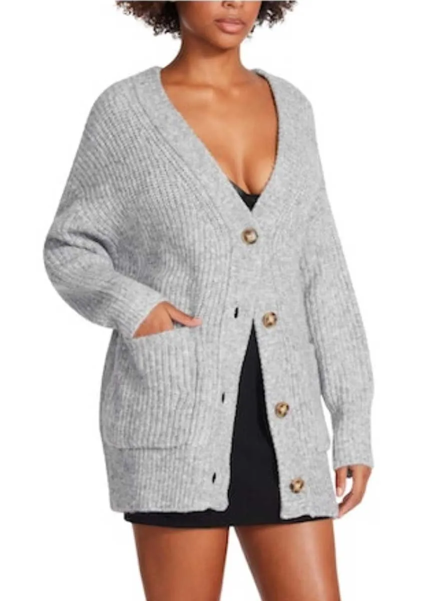 Rayna Cardigan - Heather Grey