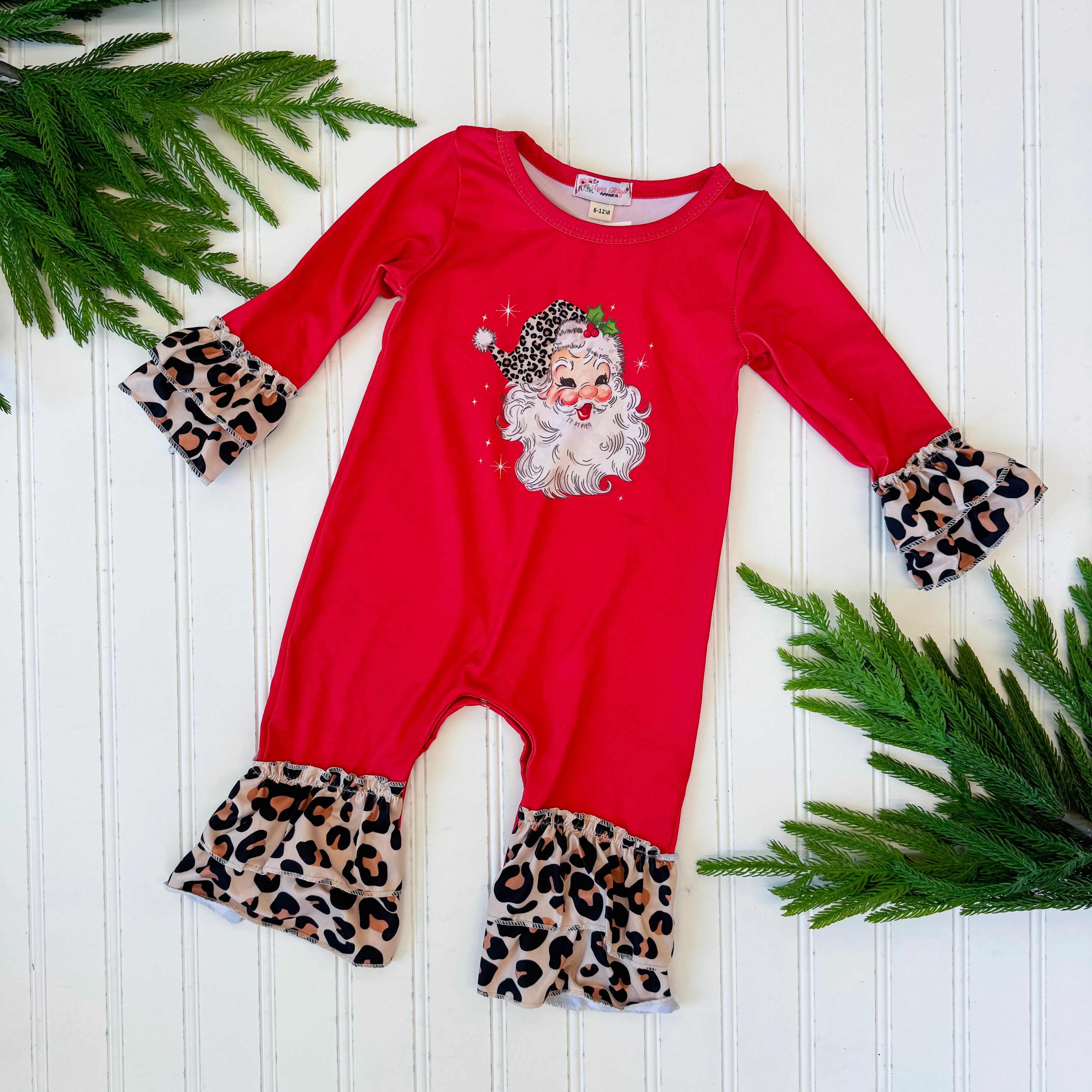 Red Santa Baby Romper