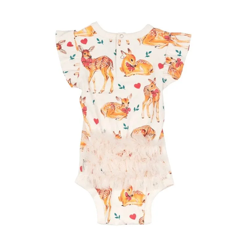 Rock Your Kid - FAWN FRILL SLEEVE BODYSUIT