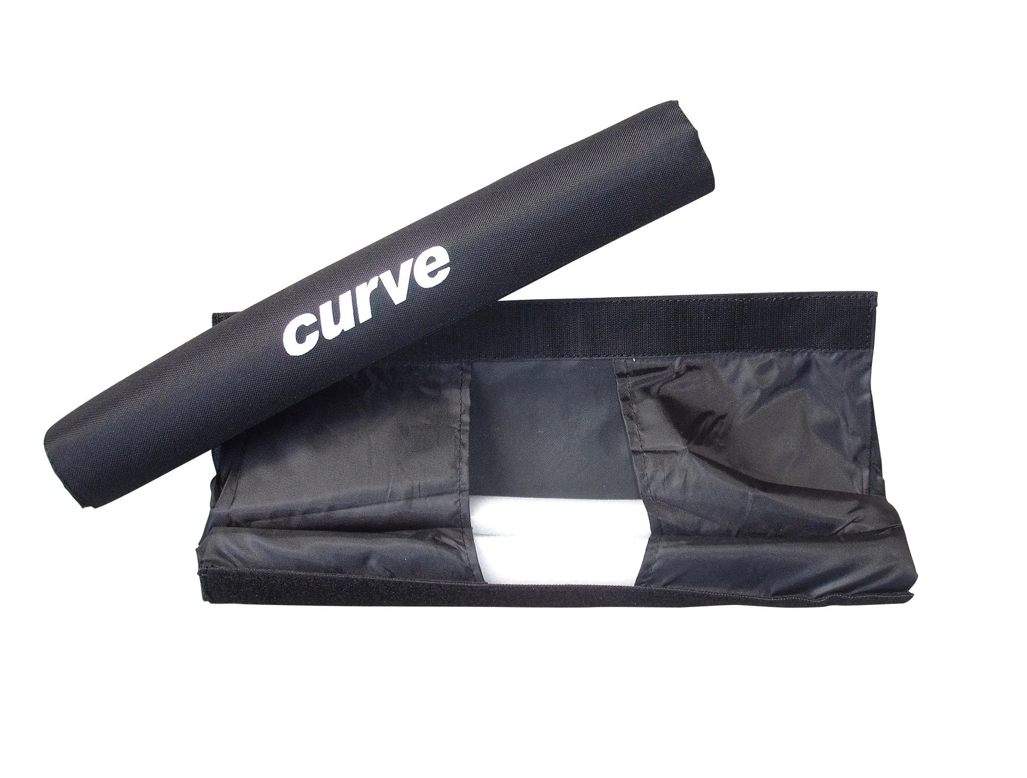 Roof Rack Pads ROUND BLACK POLYCANVAS Single 17" or Double 28"