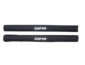 Roof Rack Pads ROUND BLACK POLYCANVAS Single 17" or Double 28"