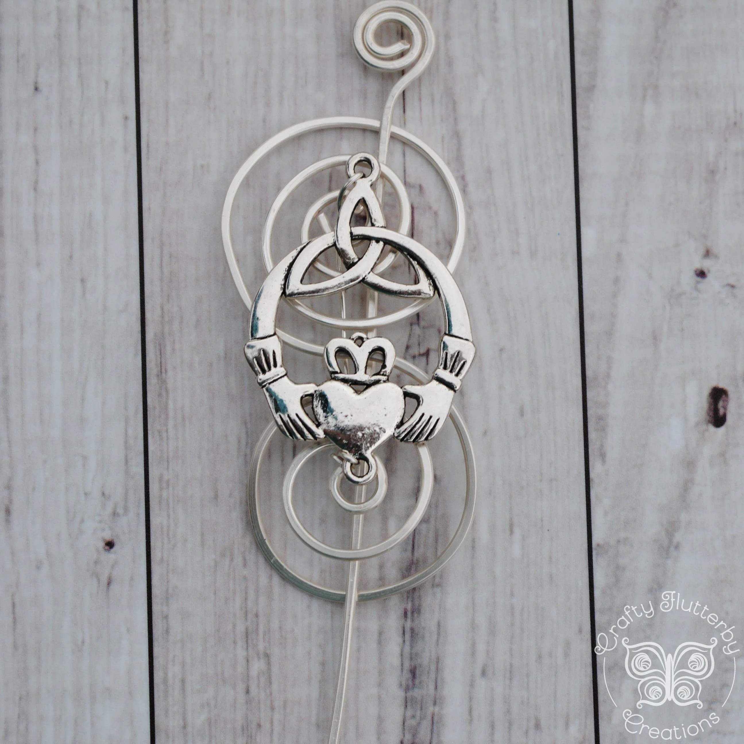 Silver Claddagh - Charmed Pin