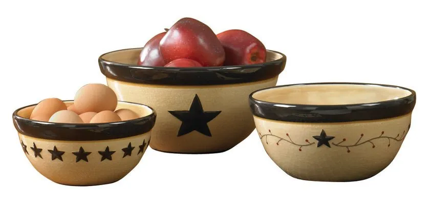 Star Vine Mixing Bowls Set