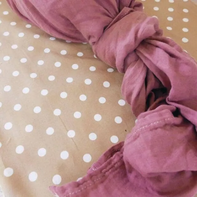 Tansy (Dusty Rose) Bamboo Muslin Wrap