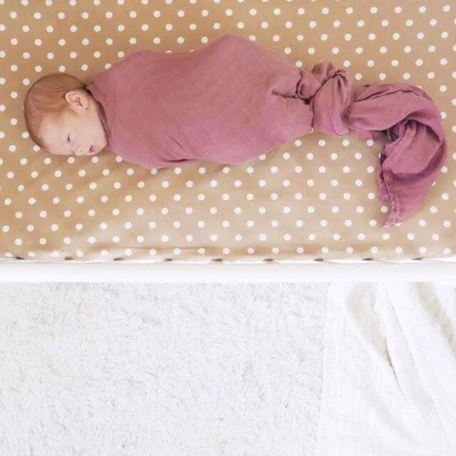 Tansy (Dusty Rose) Bamboo Muslin Wrap