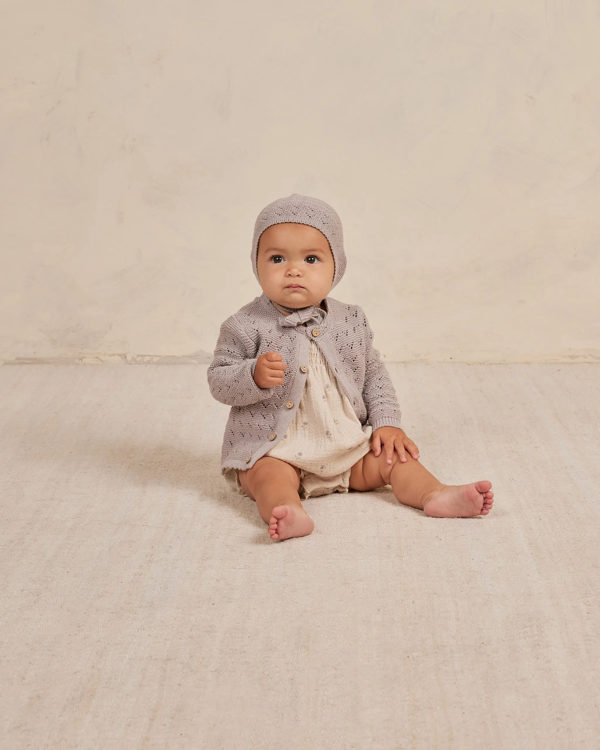 The Scalloped Cardigan by Quincy Mae - Lavender - KIDS