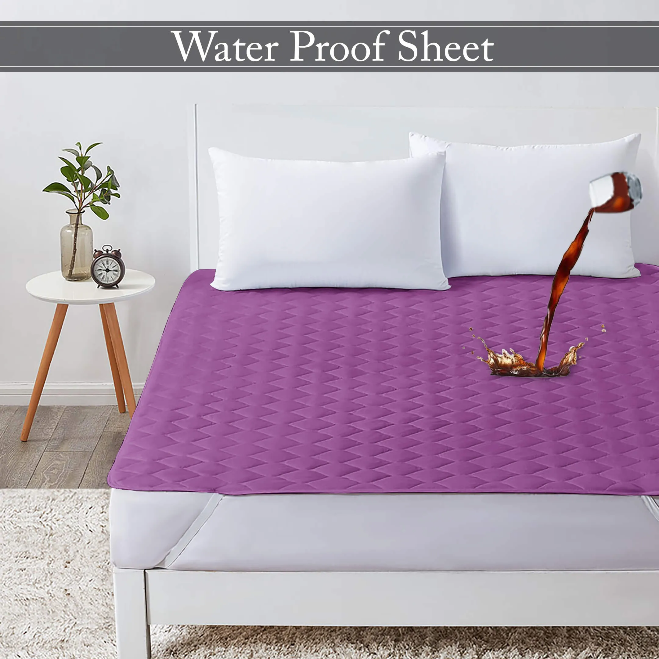 Waterproof Quilted Mattress Protectors With Elastic Strap