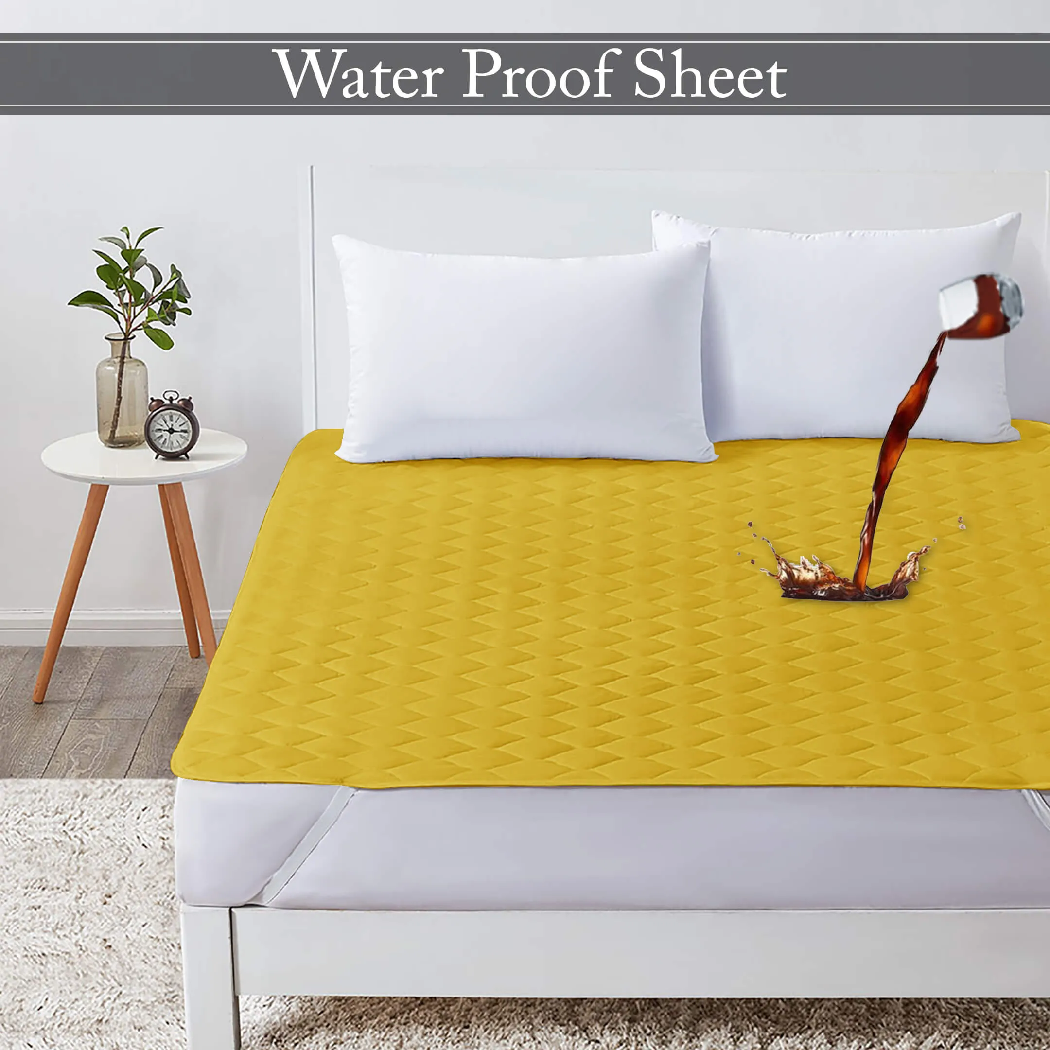 Waterproof Quilted Mattress Protectors With Elastic Strap